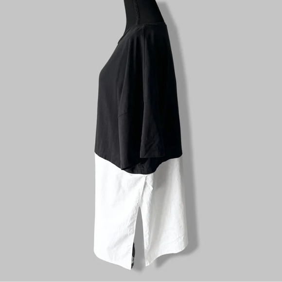 Zara Black White Mixed Media Oversized Tunics - Picture 2 of 14